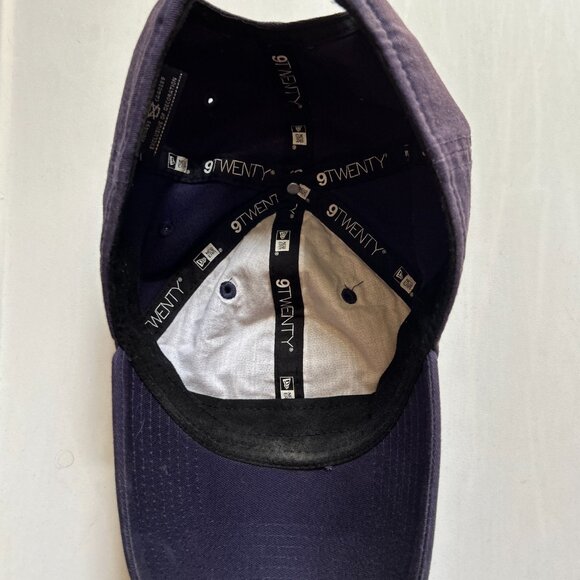 NHL Columbus Blue Jackets Navy Blue New Era 9Twenty Strapback Cap Hat - Picture 3 of 5